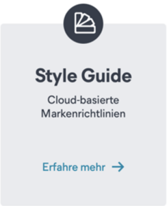Style Guide zu cloud basierten Markenrichtlinien Frontify